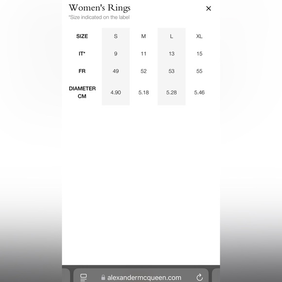 Alexander McQueen Starfish Skull Gold Ring- Size 11 (sizing chart in pics) - Picture 2 of 8